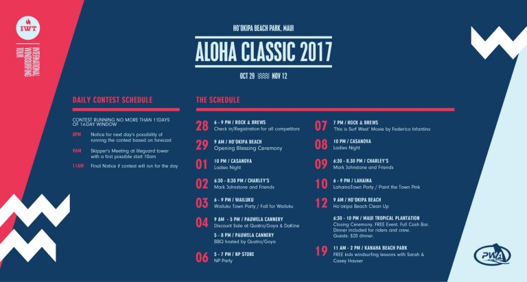 Schedule / Information | Maui Aloha Classic